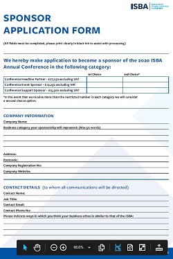 2020 Sponsor Application Form